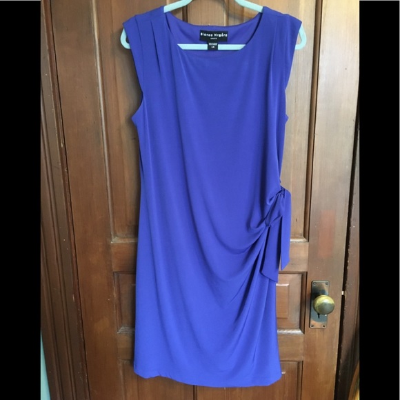 Bianca Nygard draped sheath, knee length dress - L - Picture 1 of 4